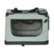Carrier, foldable transport bag, size L 70x52x50 cm, gray, REBEL ANIMALS Carrier, foldable transport bag, size L 70x52x50 cm, gray, REBEL ANIMALS