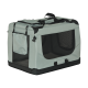 Carrier, foldable transport bag, size M 60x42x42 cm, gray, REBEL ANIMALS
