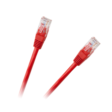 Patchcord cable UTP 8c plug-plug 0.5m CCA red cat.6e