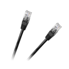 Patchcord cable UTP 8c plug-plug 3.0m CCA black cat.6e