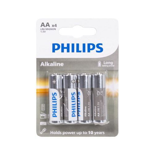 Philips LR06 alkaline battery 4 pcs/bl. Philips LR06 alkaline battery 4 pcs/bl.