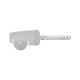 Pizza knife with a cutting disc, edge-cutting teeth and a spatula with