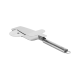 Pizza knife with a cutting disc, edge-cutting teeth and a spatula with