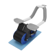 Abdominal exerciser with timer, AB roller Wheel AB-3, black and blue, REBEL ACTIVE