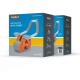 Abdominal exerciser with timer, AB roller Wheel AB-3, gray-orange, REBEL ACTIVE Abdominal exerciser with timer, AB roller Wheel AB-3, gray-orange, REBEL ACTIVE