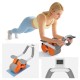 Abdominal exerciser with timer, AB roller Wheel AB-3, gray-orange, REBEL ACTIVE Abdominal exerciser with timer, AB roller Wheel AB-3, gray-orange, REBEL ACTIVE