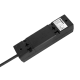 Extension cord 3 sockets 1.5m French type without switch (3x1.0mm) Rebel black