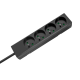 Extension cord 4 sockets 2m French type without switch (3x1.5mm) Rebel black Extension cord 4 sockets 2m French type without switch (3x1.5mm) Rebel black