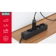 Extension cord 4 sockets 2m French type without switch (3x1.5mm) Rebel black Extension cord 4 sockets 2m French type without switch (3x1.5mm) Rebel black