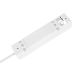 Extension cord 4 sockets 3m French type without switch (3x1.5mm) Rebel white