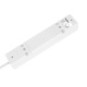 Extension cord 4 sockets 3m French type with switch (3x1.5mm) Rebel white
