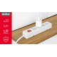 Extension cord 4 sockets 3m French type with switch (3x1.5mm) Rebel white