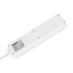 Extension cord 4 sockets 5m German type with switch (3x1.5mm) Rebel white