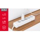 Extension cord 5 sockets 2m French type without switch (3x1.5mm) Rebel white