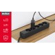 Extension cord 5 sockets 3m French type without switch (3x1.5mm) Rebel black Extension cord 5 sockets 3m French type without switch (3x1.5mm) Rebel black