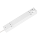 Extension cord 5 sockets 3m French type with switch (3x1.5mm) Rebel white