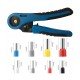 Crimping tool + insulated cable ends set E6184