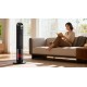 PTC Teesa column fan heater with fireplace imitation function