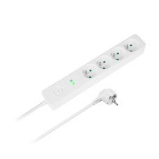 Rebel 4-socket extension cord with switch -1.5m