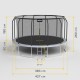 Rebel Active PRO Trampoline 14ft/427cm, Net, Ladder