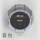 Rebel Active PRO Trampoline 8ft/244cm, Net, Ladder Rebel Active PRO Trampoline 8ft/244cm, Net, Ladder