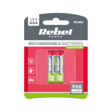 REBEL HR03 900 mAh Ni-MH baterijos 2 vnt/bl