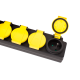 Rebel garden extension cord with switch, 3m 5 sockets (IP 44). Rebel garden extension cord with switch, 3m 5 sockets (IP 44).