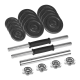 Adjustable cast iron dumbbells in a case with a bar, set 15kg REBEL ACTIVE Adjustable cast iron dumbbells in a case with a bar, set 15kg REBEL ACTIVE