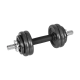 Adjustable cast iron dumbbells in a case with a bar, set 15kg REBEL ACTIVE Adjustable cast iron dumbbells in a case with a bar, set 15kg REBEL ACTIVE