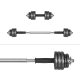 Adjustable cast iron dumbbells in a case with a bar, set 15kg REBEL ACTIVE Adjustable cast iron dumbbells in a case with a bar, set 15kg REBEL ACTIVE