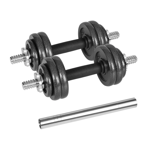 Adjustable cast iron dumbbells in a case with a bar, set 15kg REBEL ACTIVE Adjustable cast iron dumbbells in a case with a bar, set 15kg REBEL ACTIVE