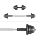 Adjustable cast iron dumbbells in a case with a bar, set 20kg REBEL ACTIVE Adjustable cast iron dumbbells in a case with a bar, set 20kg REBEL ACTIVE