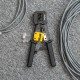 RJ45, RJ12, RJ11 praėjimo kištuko griebtuvas