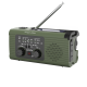 Saulės energija varomas radijas, nešiojamas SOS avarinis radijas, 5000 mAh išorinė baterija, žibintuvėlis, dinamo, Kruger&Matz