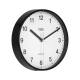 Wall clock 20 cm black