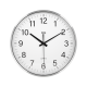 Wall clock 30 cm silver