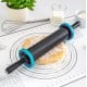 Silicone pastry board with roller