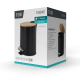 Bathroom waste bin 3l (black) Bathroom waste bin 3l (black)