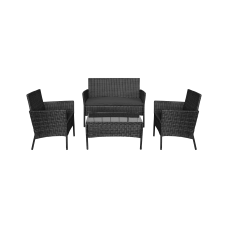 Sodo baldų rinkinys TEESA ROSE - Juodas