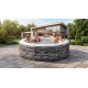 Garden spa, inflatable pool, hydromassage AVENLI NICE 6 persons 204x70 brick