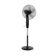 Standing fan controlled by TEESA remote control, black