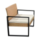 TEESA AMI garden furniture set light brown