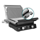 TEESA electric grill, panini grill, toaster, 3 positions, removable inserts, 2000W