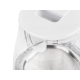 TEESA electric kettle, glass, 1650 W, white, 1 L