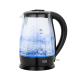 TEESA elektrinis virdulys, stiklinis, 2200 W, juodas, 1.7 L