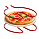 TEESA SUPREME FUN pizza oven 1200W, 400 degrees, two heating elements, black
