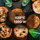 TEESA SUPREME FUN pizza oven 1200W, 400 degrees, two heating elements, black