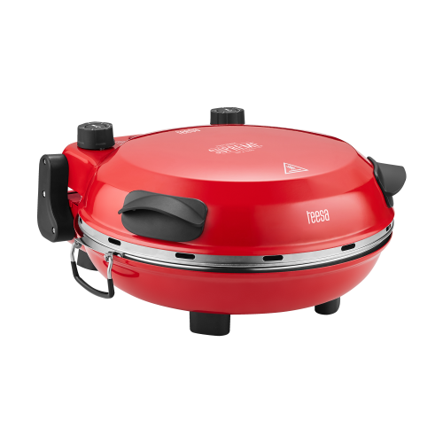 TEESA SUPREME FUN pizza oven 1200W, 400 degrees, two heaters, red TEESA SUPREME FUN pizza oven 1200W, 400 degrees, two heaters, red