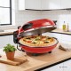 TEESA SUPREME FUN pizza oven 1200W, 400 degrees, two heaters, red TEESA SUPREME FUN pizza oven 1200W, 400 degrees, two heaters, red