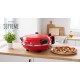 TEESA SUPREME FUN pizza oven 1200W, 400 degrees, two heaters, red TEESA SUPREME FUN pizza oven 1200W, 400 degrees, two heaters, red